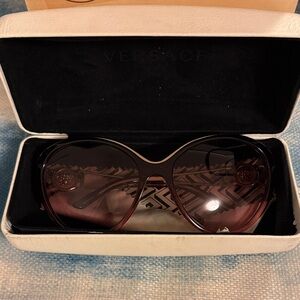 Versace Women's Sunglasses - Black Frame with Brown Lenses